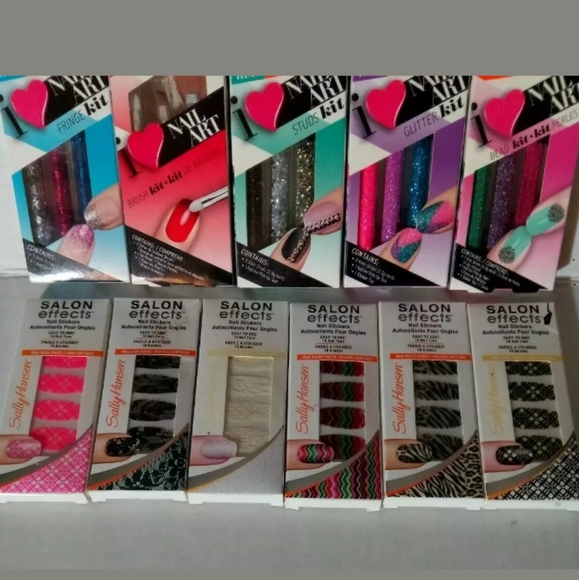 SOLD Sally Hansen Nail LOT Art Kit Strips Pen MORE - Picture 3 of 8
